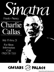 FRANK SINATRA- Newspaper ad. July 15, 1982.