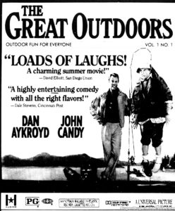 THE GREAT OUTDOORS- Newspaper ad. July 26, 1988.