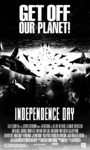 INDEPENDENCE DAY- Newspaper ad. July 22, 1996. Caped Wonder Stuns City!