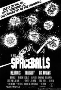 SPACEBALLS- Newspaper ad. July 4, 1987. Caped Wonder Stuns City!