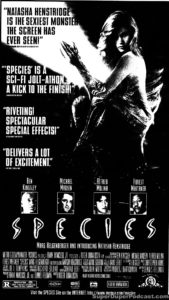 SPECIES- Newspaper ad. July 28, 1995. Caped Wonder Stuns City!