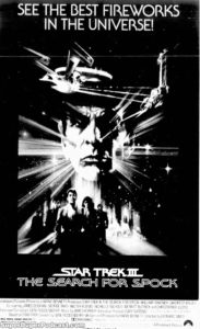 STAR TREK III THE SEARCH FOR SPOCK- Newspaper ad. June 30, 1984.