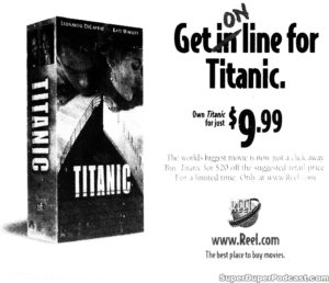 TITANIC- Home video ad. July 26, 1998.