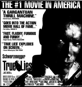 TRUE LIES- Newspaper ad. July 26, 1994.