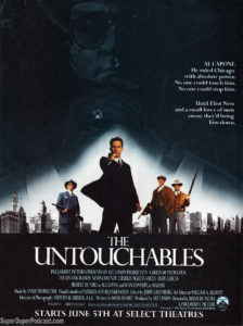 THE UNTOUCHABLES- Newspaper ad. July 15, 1987.