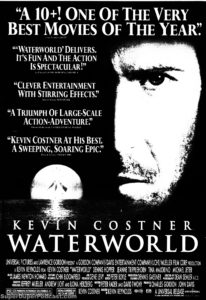 WATERWORLD- Newspaper ad. July 29, 1995. Caped Wonder Stuns City!