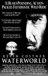 WATERWORLD- Newspaper ad. July 30, 1995. Caped Wonder Stuns City!