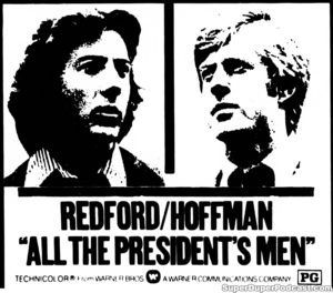 ALL THE PRESIDENT'S MEN- Newspaper ad. August 11, 1976.