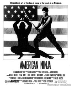 AMERICAN NINJA- Newspaper ad. August 25, 1985. Caped Wonder Stuns City!