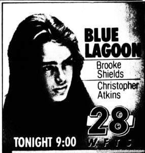 THE BLUE LAGOON- WFTS television guide ad. August 2, 1989.