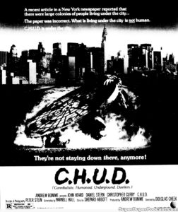 CHUD- Newspaper ad. August 26, 1984.