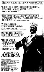 COMING TO AMERICA- Newspaper ad. August 3, 1988.