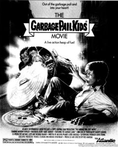 GARBAGE PAIL KIDS THE MOVIE- Newspaper ad, August 19, 1987. Caped Wonder Stuns City!