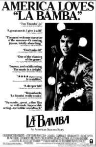 LA BAMBA- Newspaper ad. August 9, 1987.