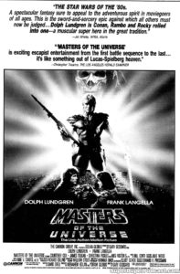 MASTERS OF THE UNIVERSE- Newspaper ad. August 17, 1987. Caped Wonder Stuns City!