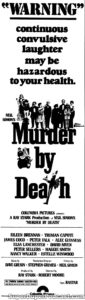 MURDER BY DEATH- Newspaper ad. August 9, 1976.