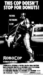 ROBOCOP- Newspaper ad. August 12, 1987. Caped Wonder Stuns City!