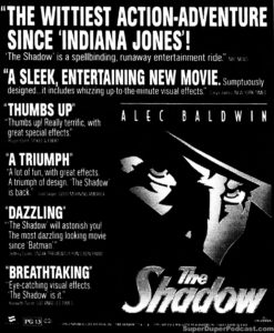 THE SHADOW- Newspaper ad. August 3, 1994.