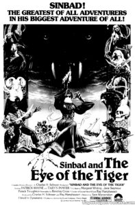 SINBAD AND THE EYE OF THE TIGER- Newspaper ad. August 3, 1977.