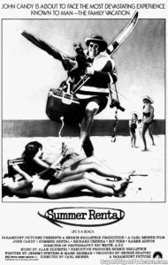 SUMMER RENTAL- Newspaper ad. August 28, 1985.