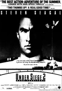 UNDER SIEGE 2 DARK TERRITORY- Newspaper ad. August 3, 1995.