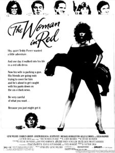 THE WOMAN IN RED- Newspaper ad. August 18, 1984. Caped Wonder Stuns City!