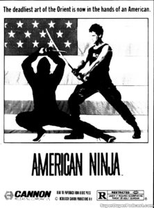 AMERICAN NINJA- Newspaper ad. September 3, 1985.