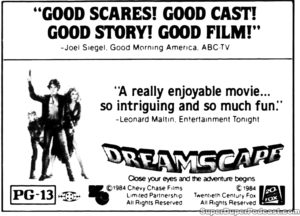 DREAMSCAPE- Newspaper ad. September 24, 1984. Caped Wonder Stuns City!