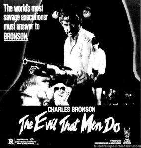 THE EVIL THAT MEN DO- Newspaper ad. September 26, 1984.