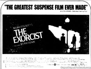 THE EXORCIST- Newspaper ad.. September 4, 1974