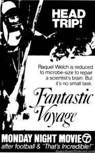 FANTASTIC VOYAGE- Television guide ad. September 8, 1980. Caped Wonder Stuns City!