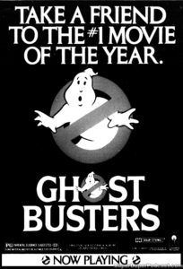 GHOSTBUSTERS- Newspaper ad. September 27, 1984.