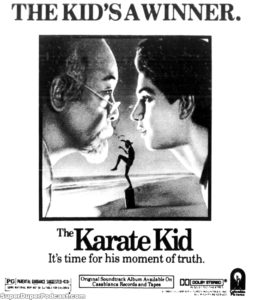 THE KARATE KID- Newspaper ad. September 26, 1984.