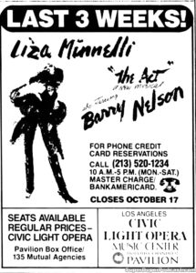 LIZA MINNELLI- Newspaper ad. September 25, 1977. Caped Wonder Stuns City!