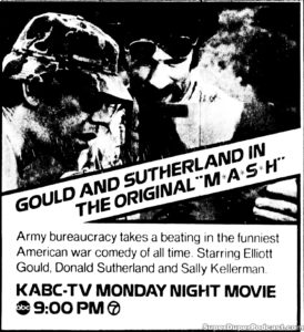 MASH- Television guide ad. September 26, 1977.