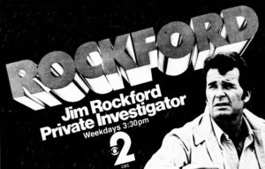 THE ROCKFORD FILES- Television guide ad. September 18, 1979. Caped Wonder Stuns City!