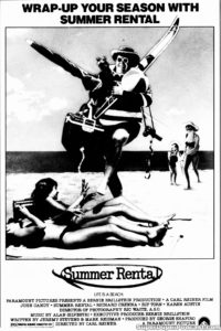 SUMMER RENTAL- Newspaper ad. August 31, 1985. Caped Wonder Stuns City!