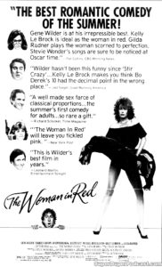 THE WOMAN IN RED- Newspaper ad. September 23, 1984. Caped Wonder Stuns City!