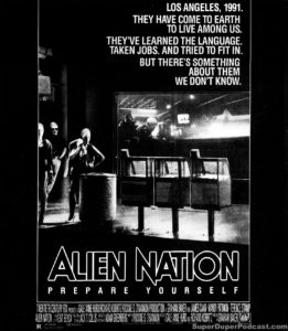 ALIEN NATION- Newspaper ad. October 9, 1988. Caped Wonder Stuns City!