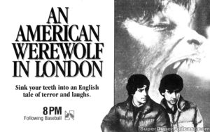 AN AMERICAN WEREWOLF IN LONDON- Television guide ad. October 12, 1985.