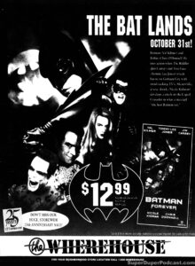 BATMAN FOREVER- Home video ad. October 31, 1995. Caped Wonder Stuns City!