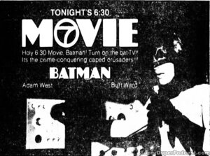 BATMAN- Television guide ad. October 24, 1973.