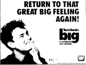 BIG- Newspaper ad. October 13, 1988.