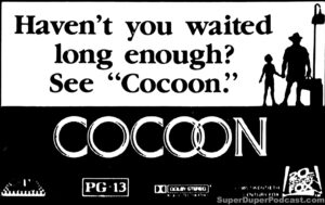 COCOON- Newspaper ad. October 17, 1985.