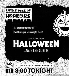 HALLOWEEN- Newspaper ad. October 30, 1987. Caped Wonder Stuns City!