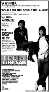 LIKE FATHER LIKE SON- Newspaper ad. October 18, 1987. Caped Wonder Stuns City!