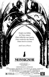 MONSIGNOR- Newspaper ad. October 23, 1982.