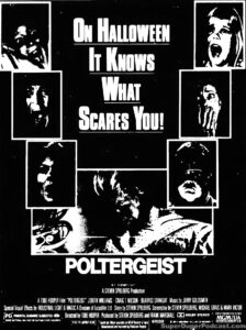 POLTERGEIST- Newspaper ad. October 30, 1982. Caped Wonder Stuns City!