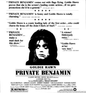 PRIVATE BENJAMIN- Newspaper ad. October 18, 1998. Caped Wonder Stuns City!