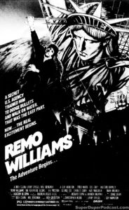 REMO WILLIAMS... THE ADVENTURE BEGINS- Newspaper ad. October 15, 1985.